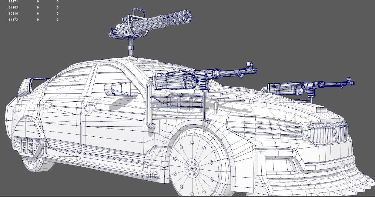 Modifying armored vehicles Low-poly 3D model_4