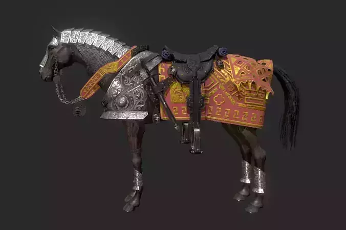 armored horse