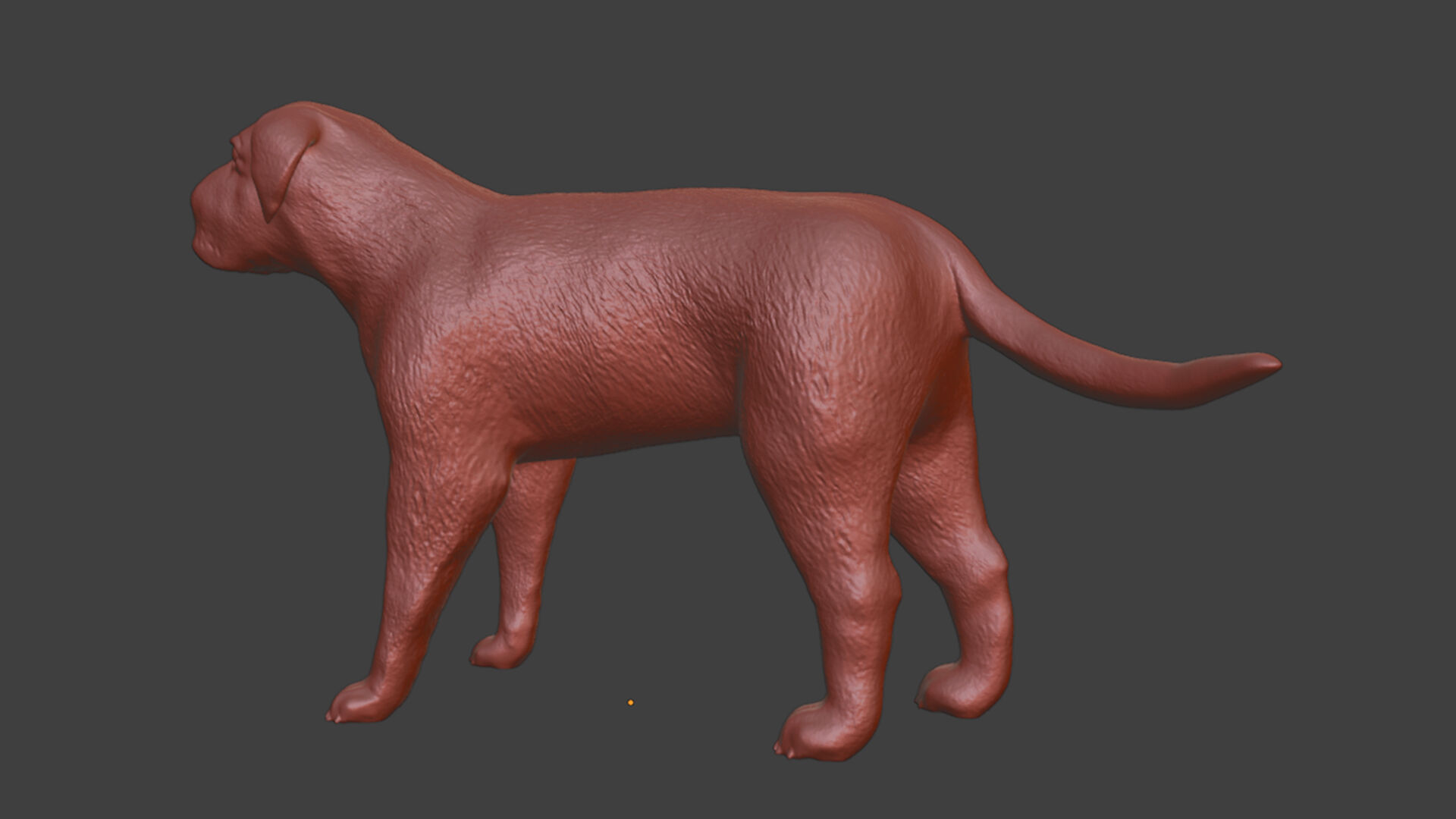 Pet life Miniature English Mastiff Dog Toy STL Models 3D print model_8