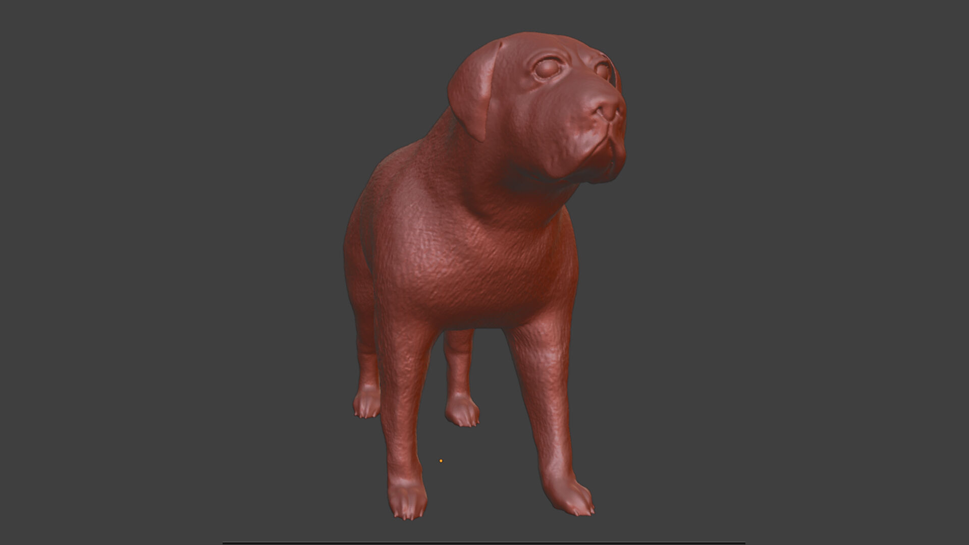 Pet life Miniature English Mastiff Dog Toy STL Models 3D print model_6