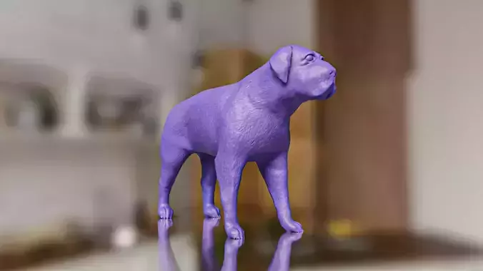 Pet life Miniature English Mastiff Dog Toy STL Models 3D print model