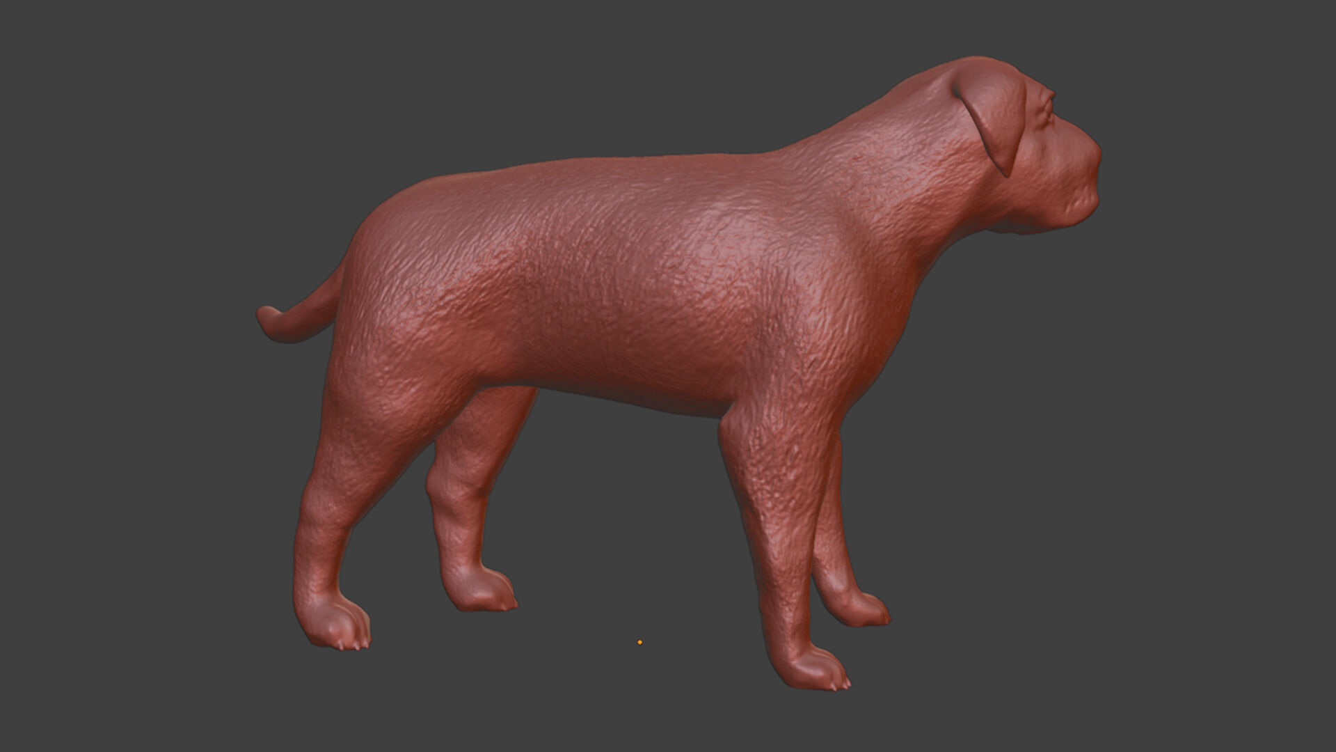 Pet life Miniature English Mastiff Dog Toy STL Models 3D print model_9