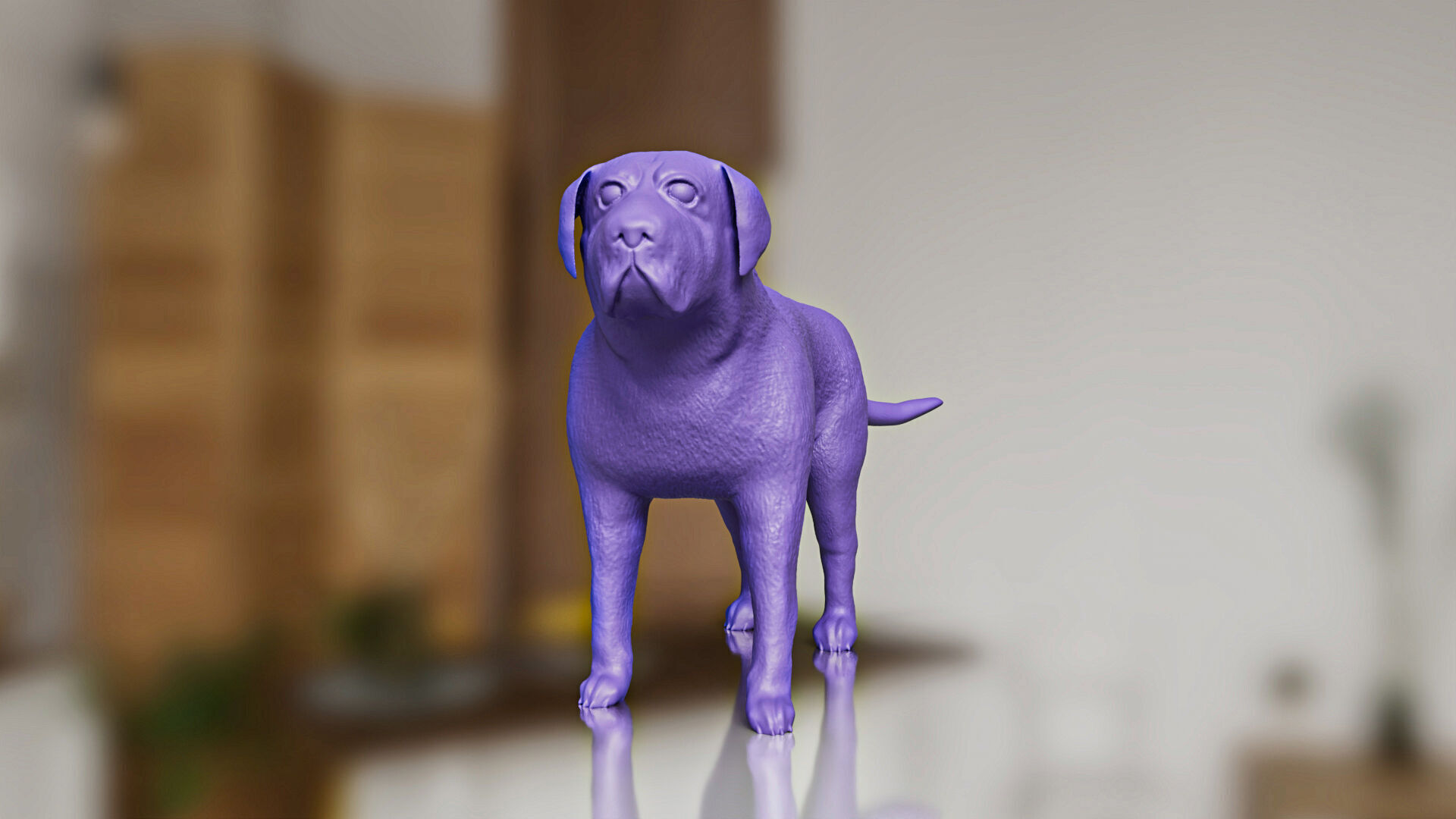 Pet life Miniature English Mastiff Dog Toy STL Models 3D print model_1