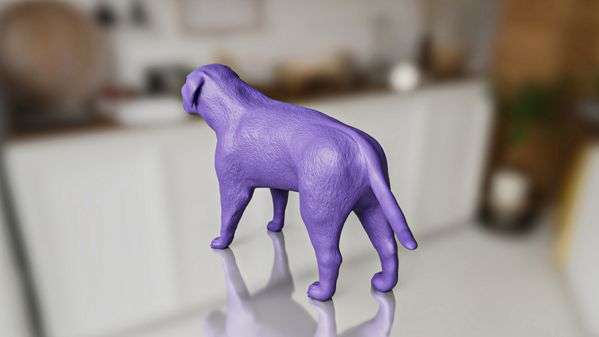 Pet life Miniature English Mastiff Dog Toy STL Models 3D print model_4