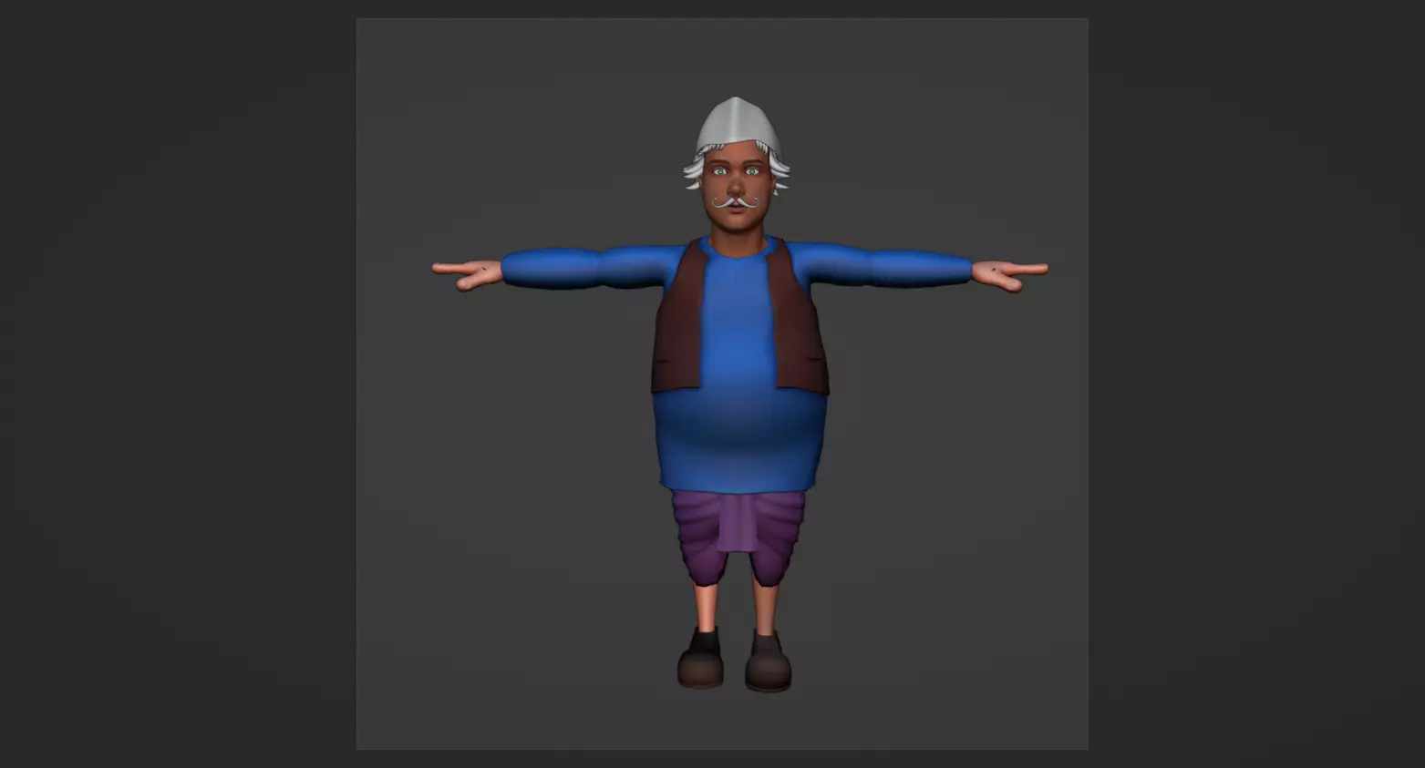 INDIAN MEN CARTOON  3D model_0
