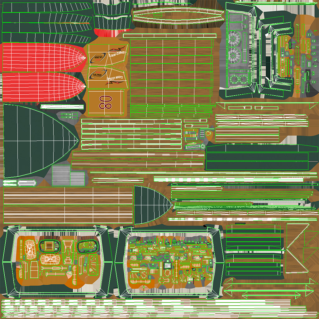 Old Motorboat Low-poly PBR Low-poly 3D model_25