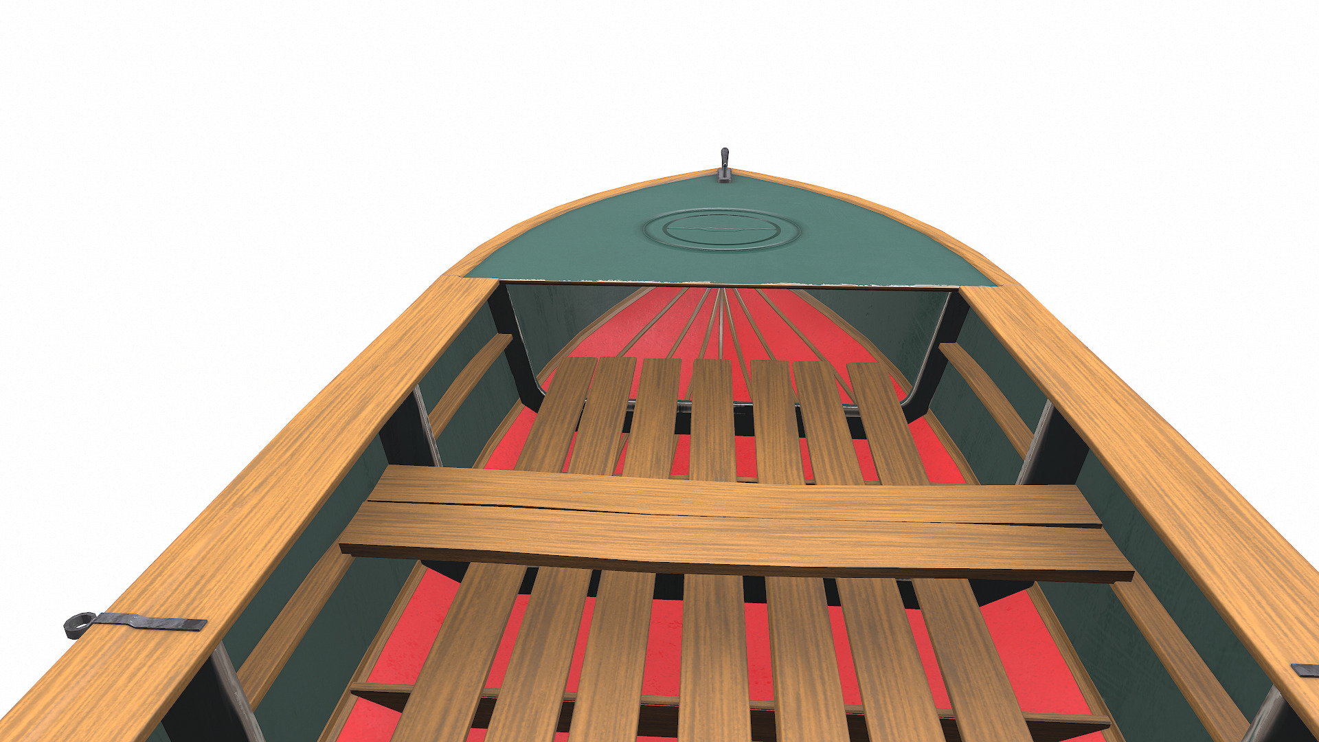 Old Motorboat Low-poly PBR Low-poly 3D model_15