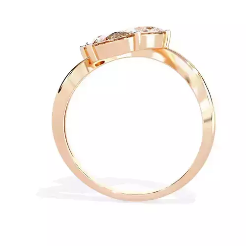 OVAL DIAMOND RING -CAD-001 3D print model