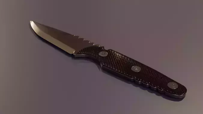 Tactical Knife 3D Model