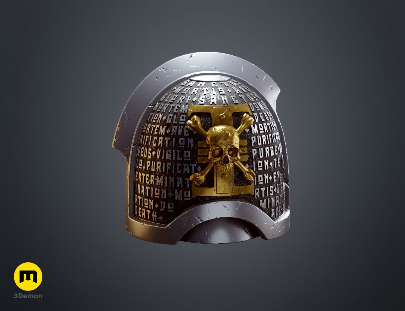 Deathwatch Shoulder Pauldron 3D print model_9