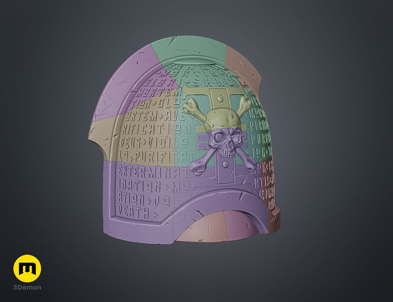 Deathwatch Shoulder Pauldron 3D print model_3