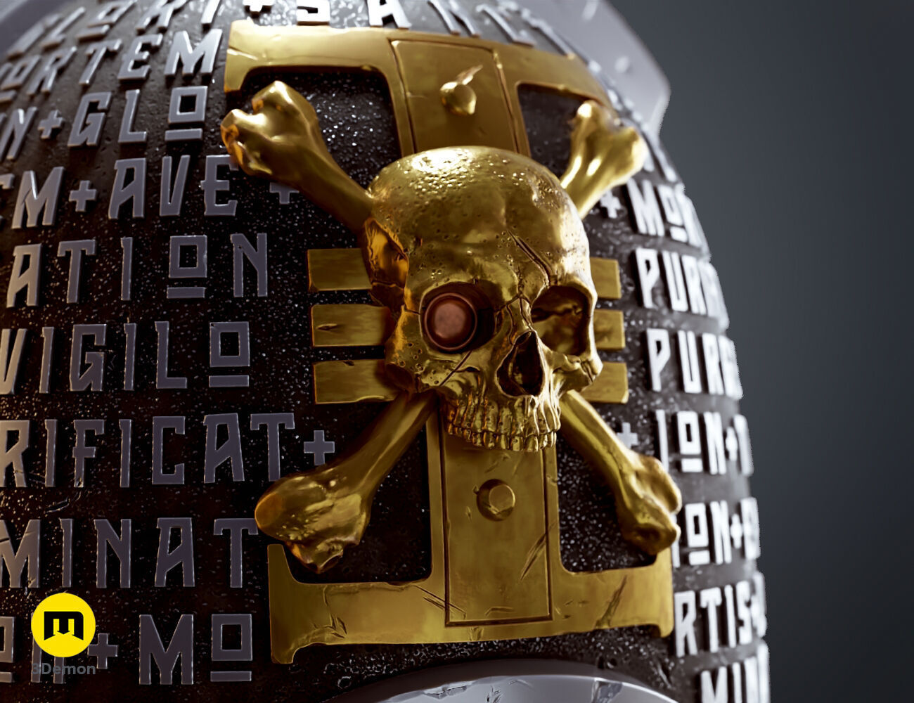 Deathwatch Shoulder Pauldron 3D print model_4