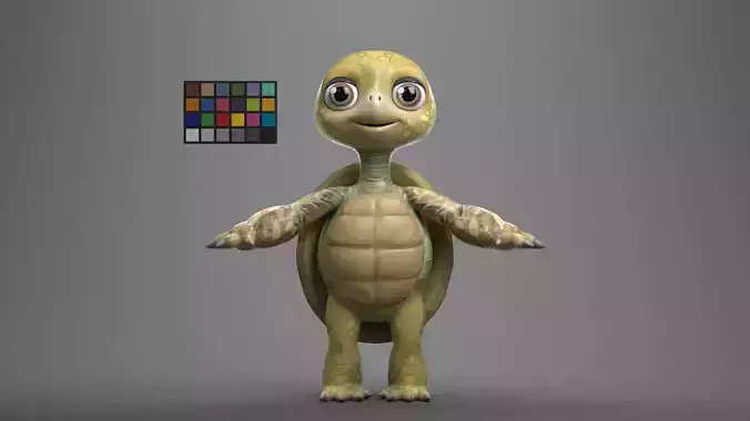 Tuck the Turtle 3D model