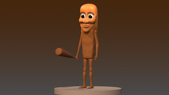Tung Tung Tung Sahur Sculpting 3D model