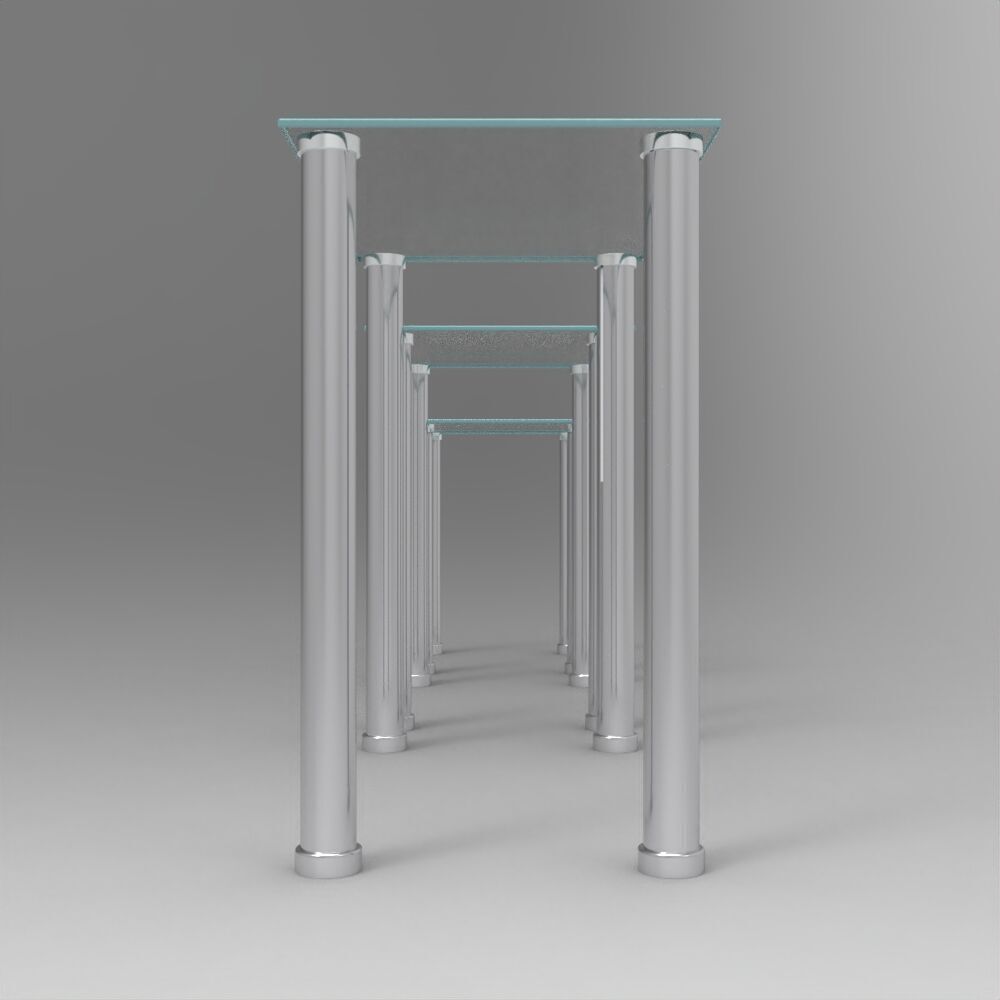 Table050 Low-poly 3D model_4