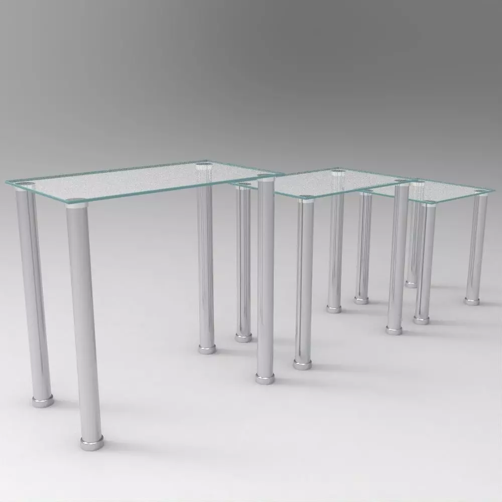 Table050 Low-poly 3D model_0
