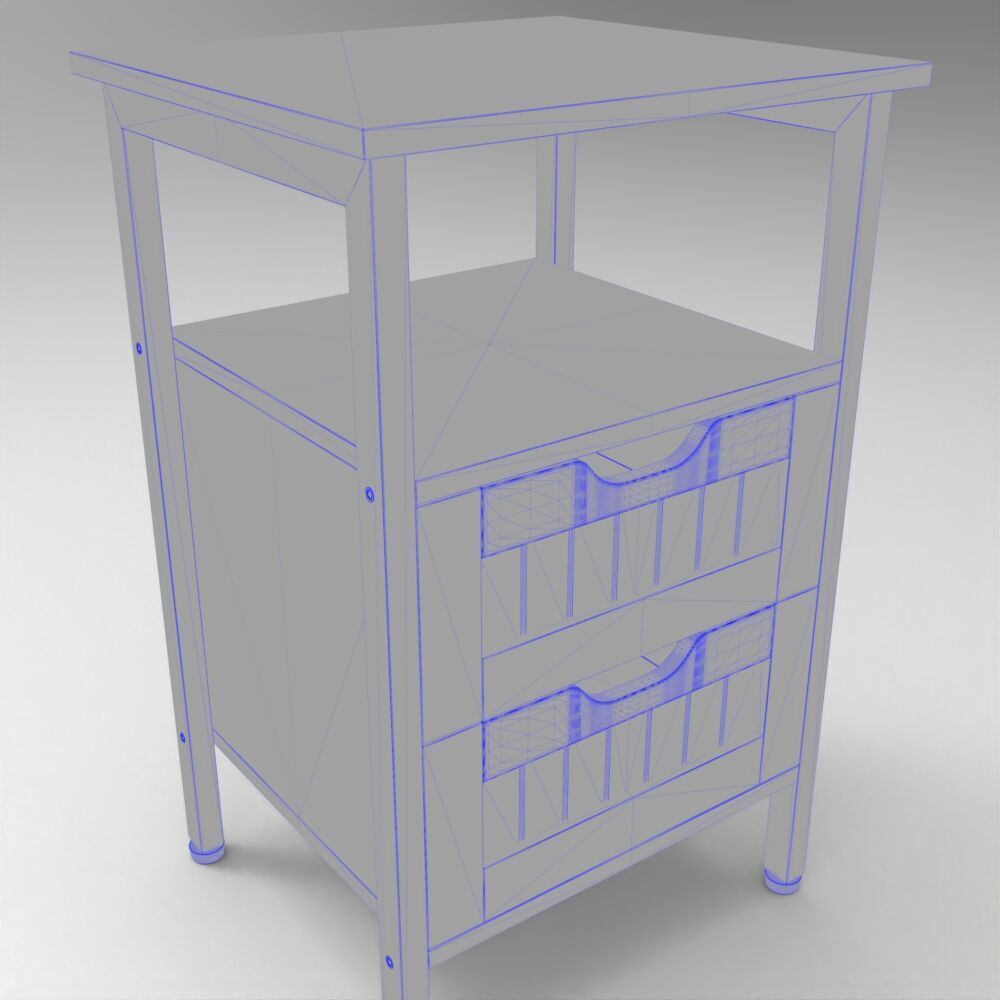 Table048 Low-poly 3D model_6