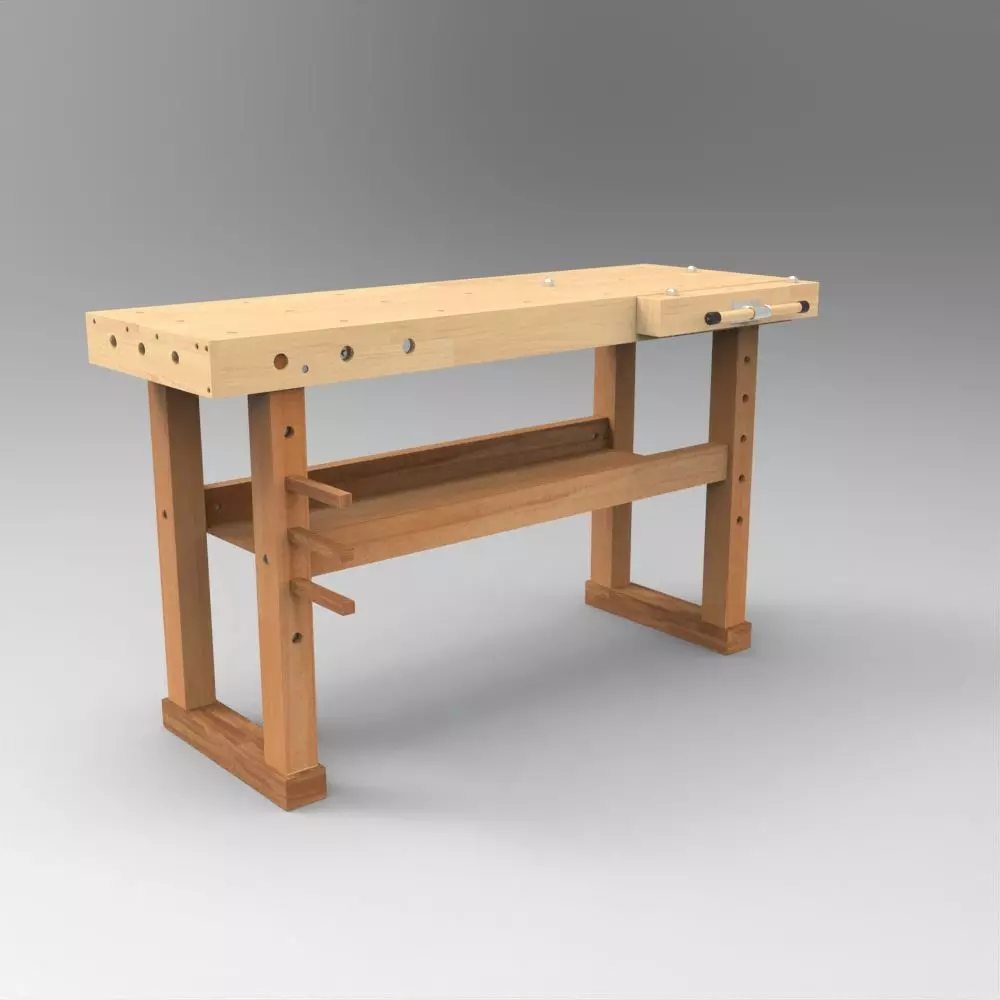 Table039 Low-poly 3D model_0