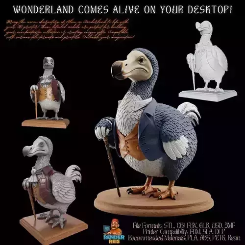 3D Printable Mr Dodo Figurine 3D model