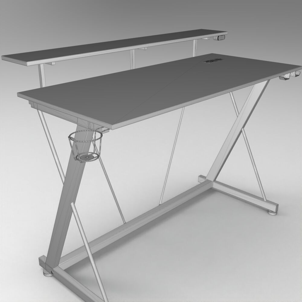 Table032 Low-poly 3D model_7
