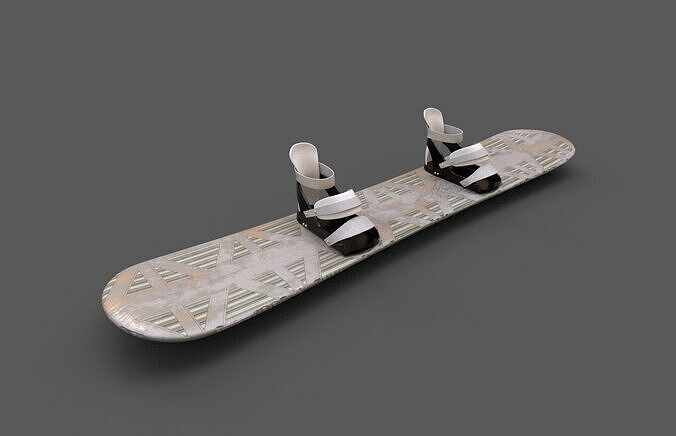 Snowboard Low-poly 3D model