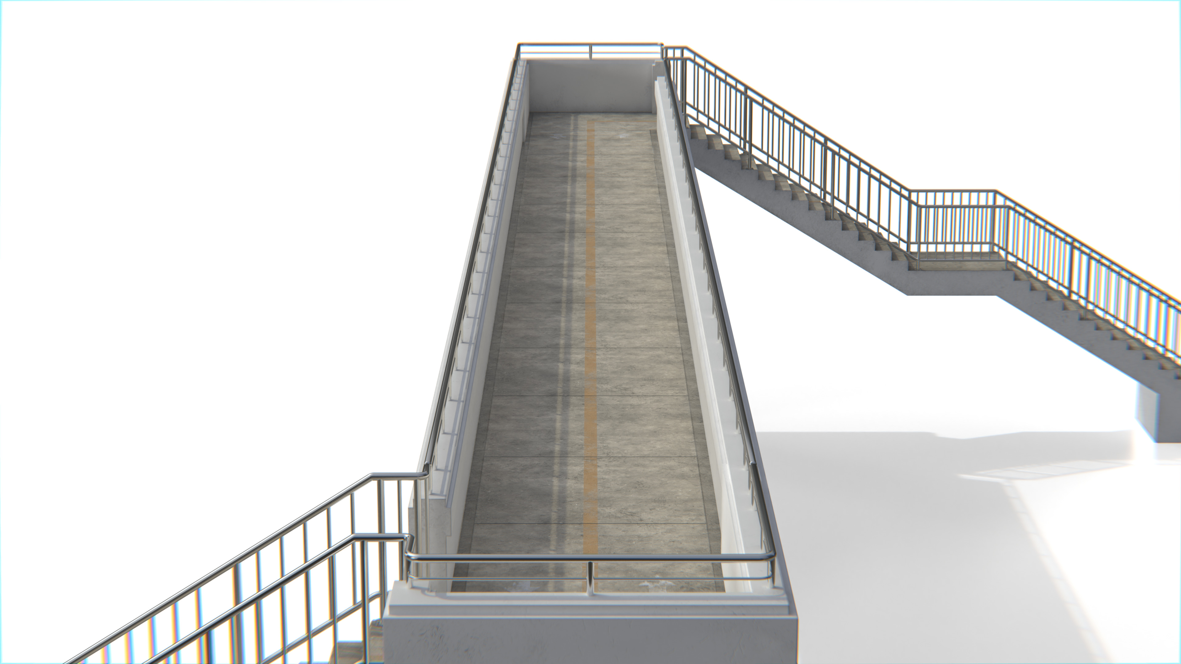 Thai Modular Overpass Bridge Low-poly 3D model_7