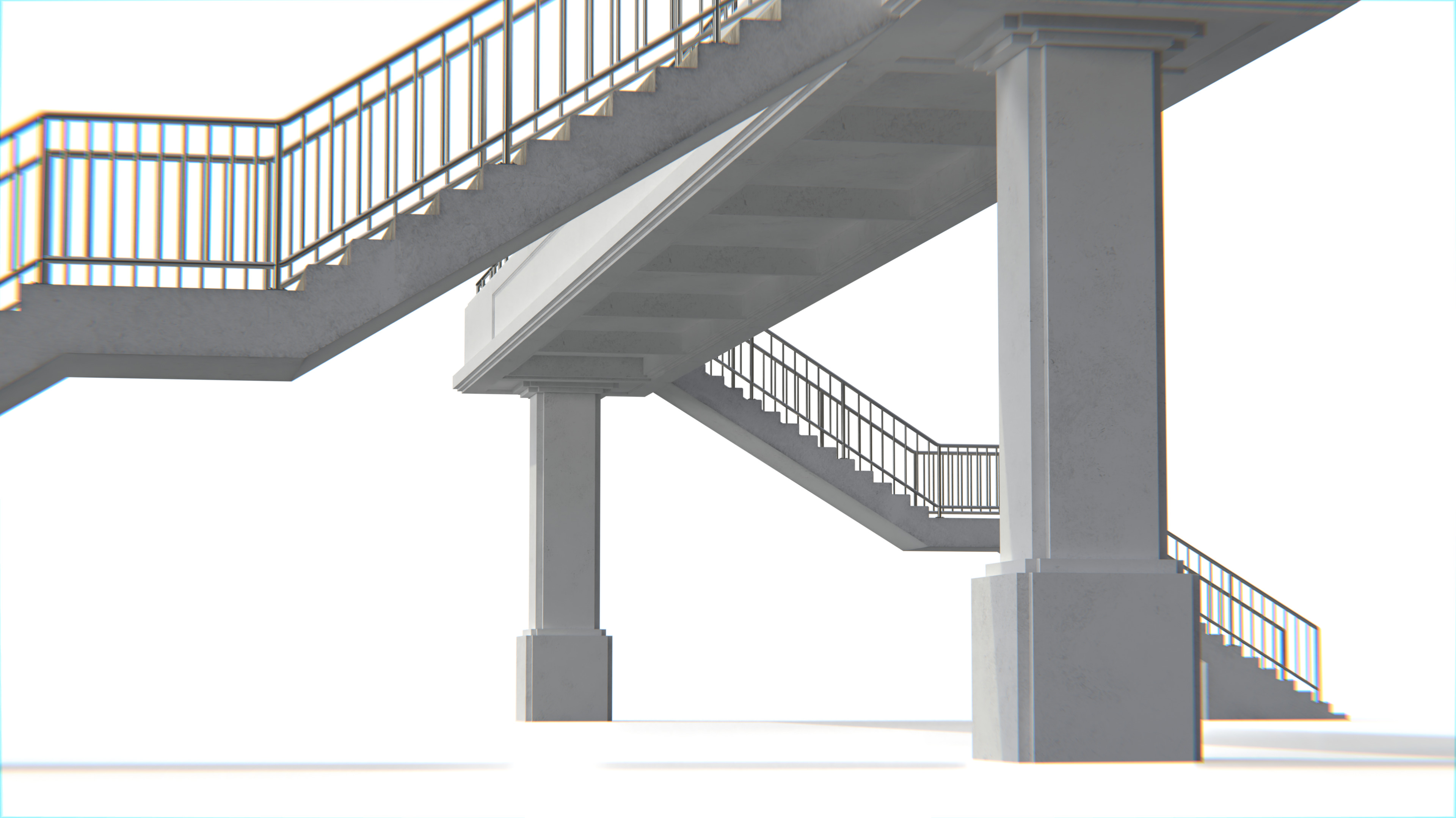 Thai Modular Overpass Bridge Low-poly 3D model_4