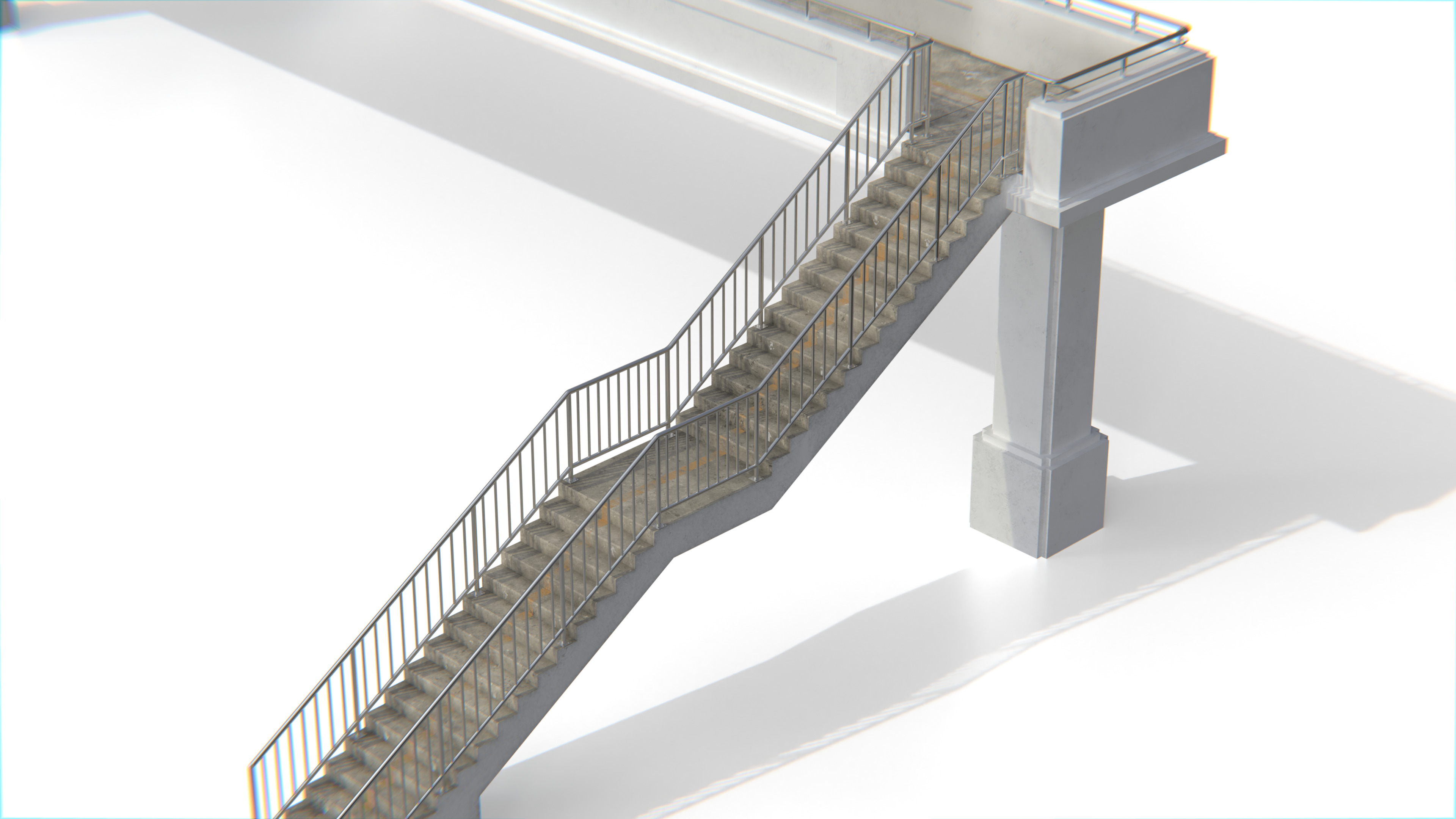 Thai Modular Overpass Bridge Low-poly 3D model_5