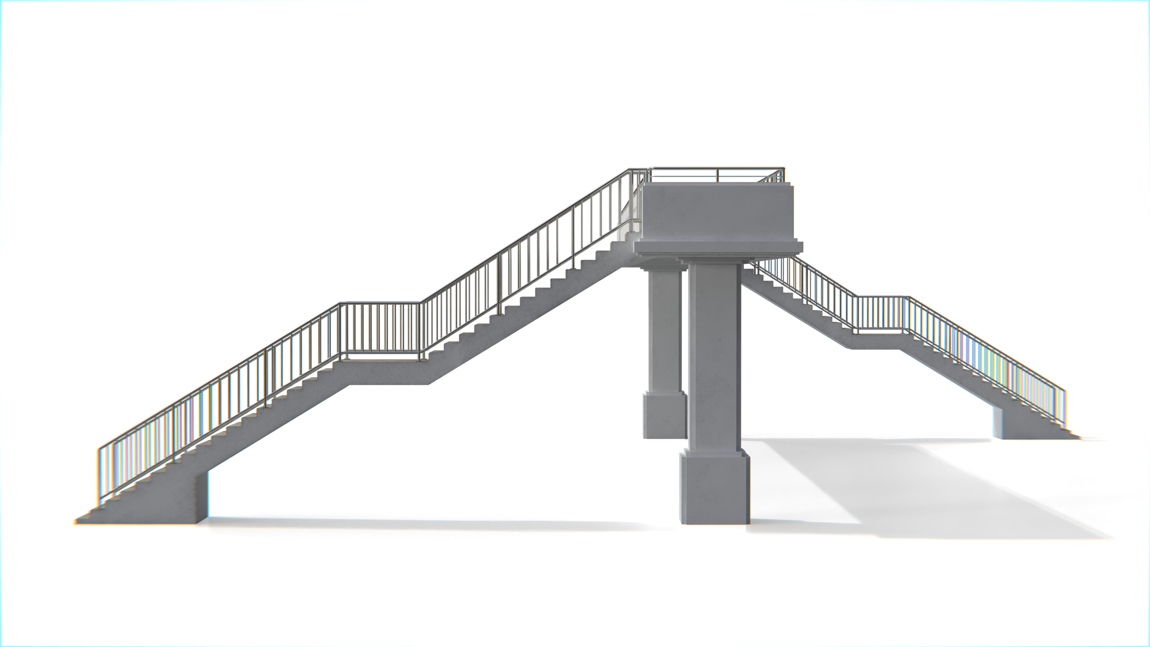 Thai Modular Overpass Bridge Low-poly 3D model_3
