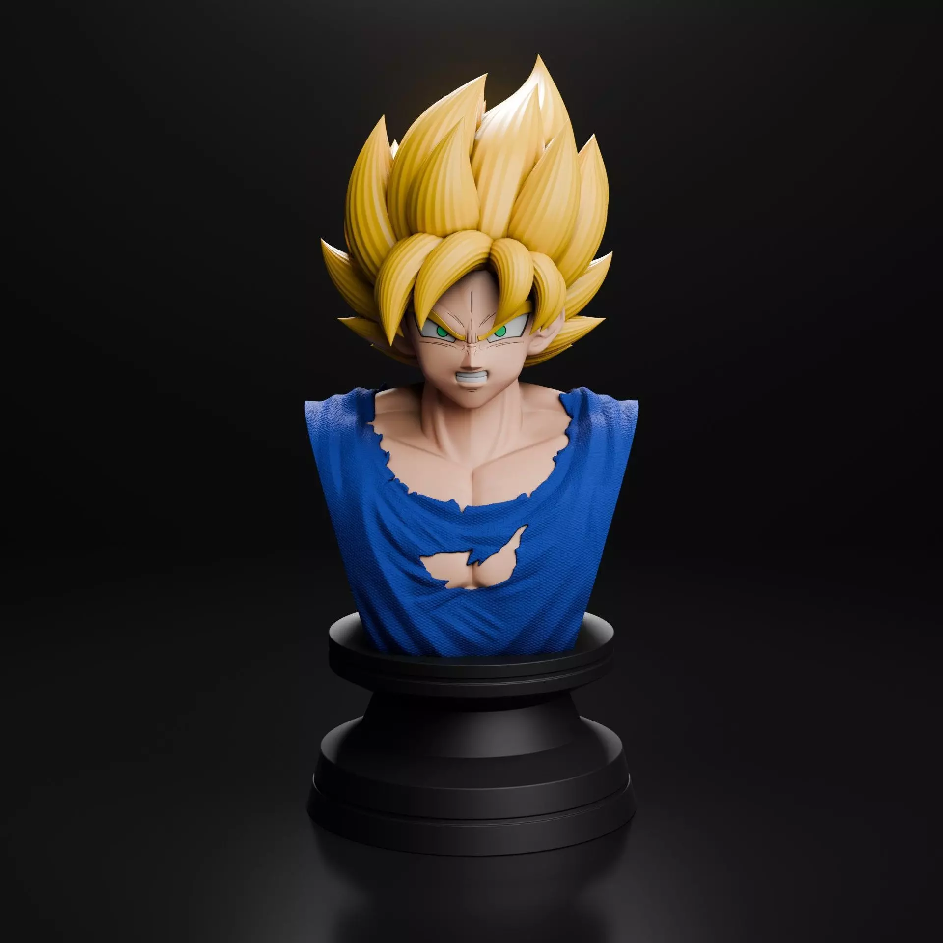 GOKU BUST 3D print model_0