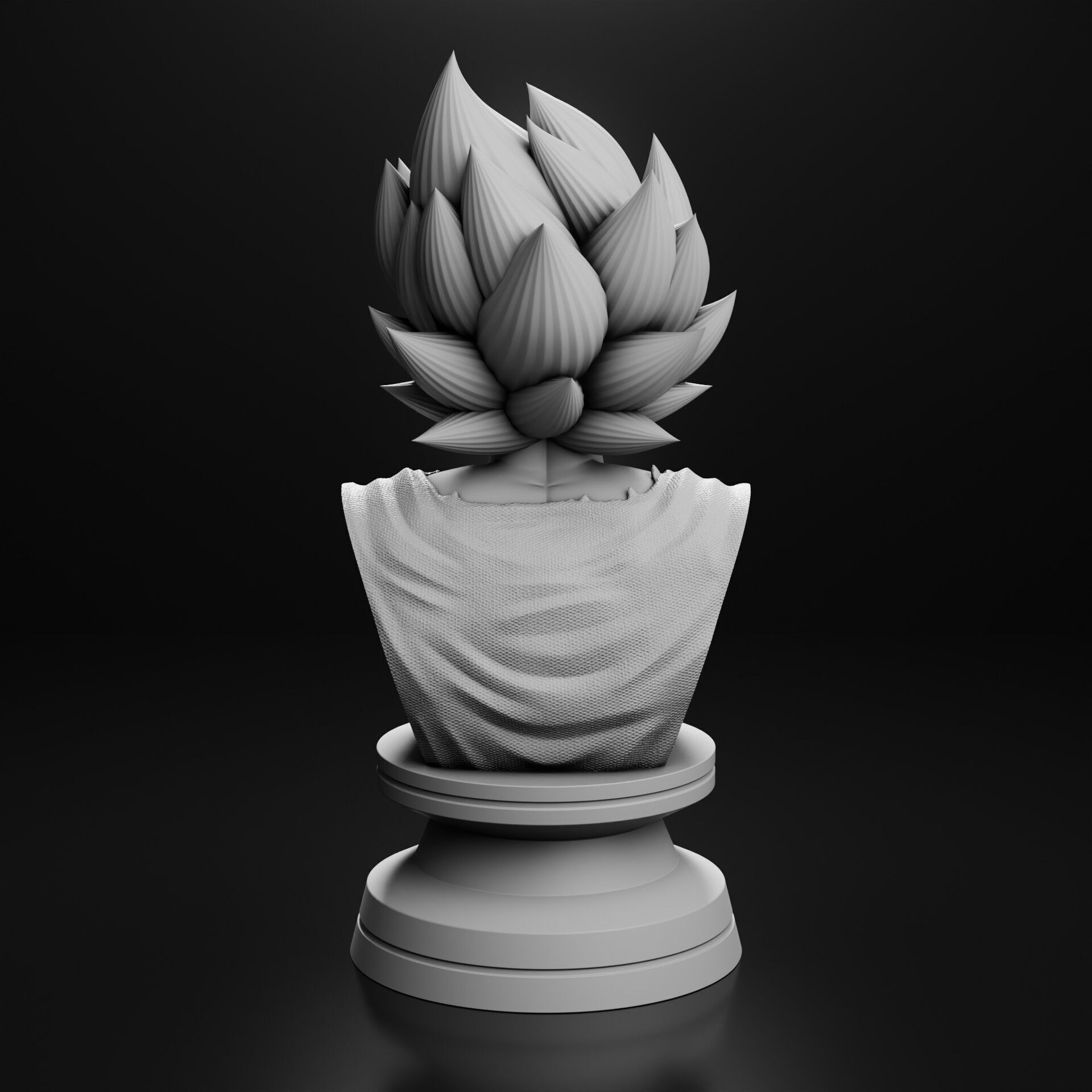 GOKU BUST 3D print model_4