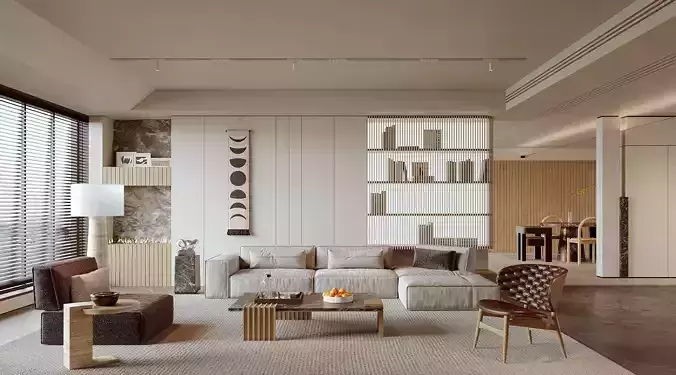 modern living room interior scenes  154