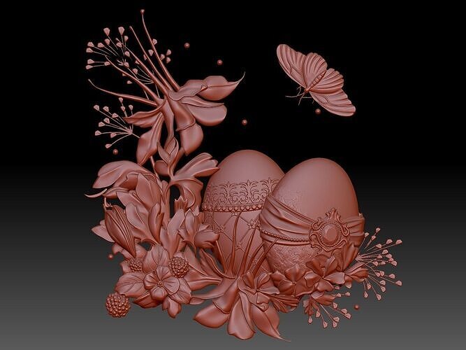 Easter Eggs 3D print model