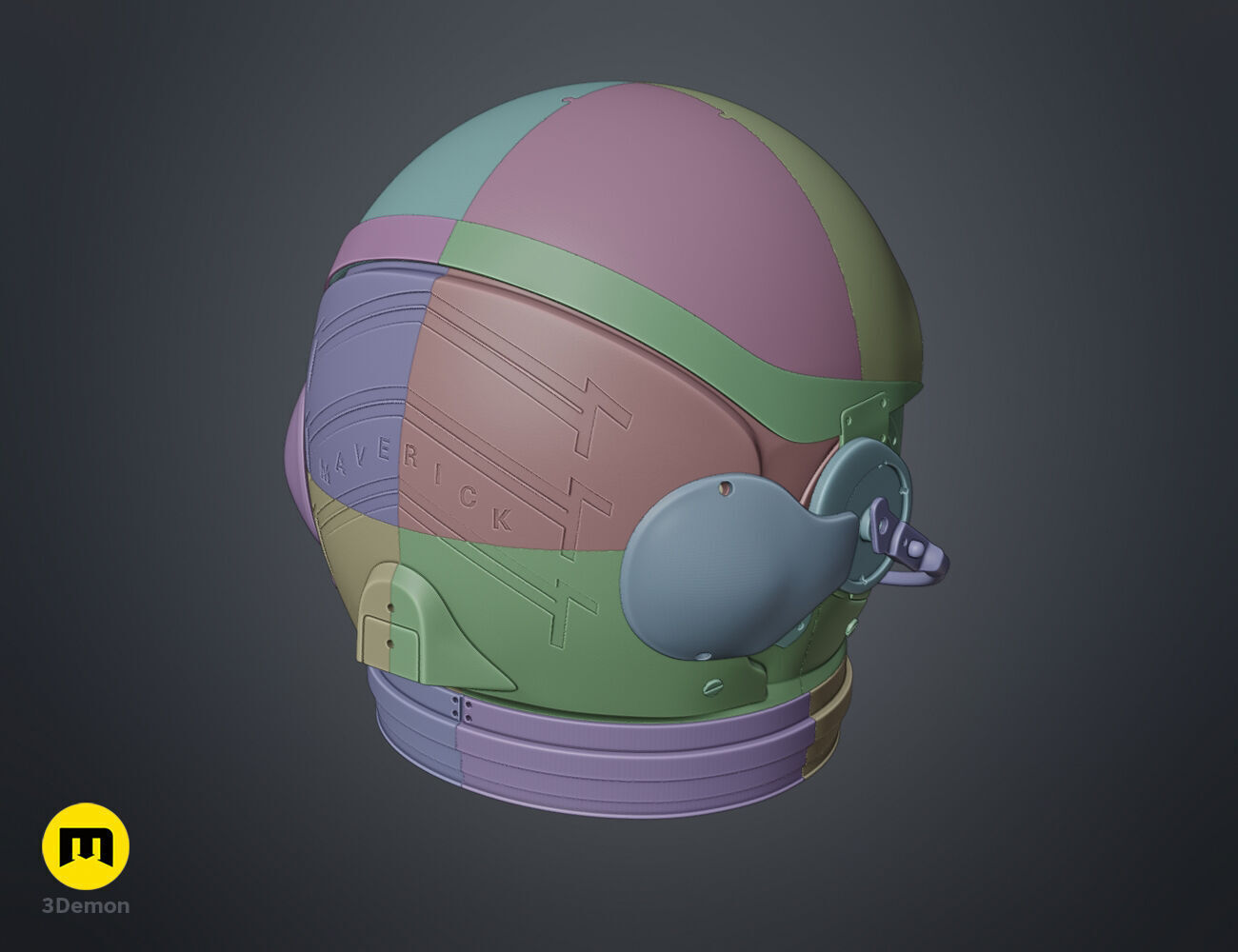 Top Gun Helmet - Maverick 3D print model_7