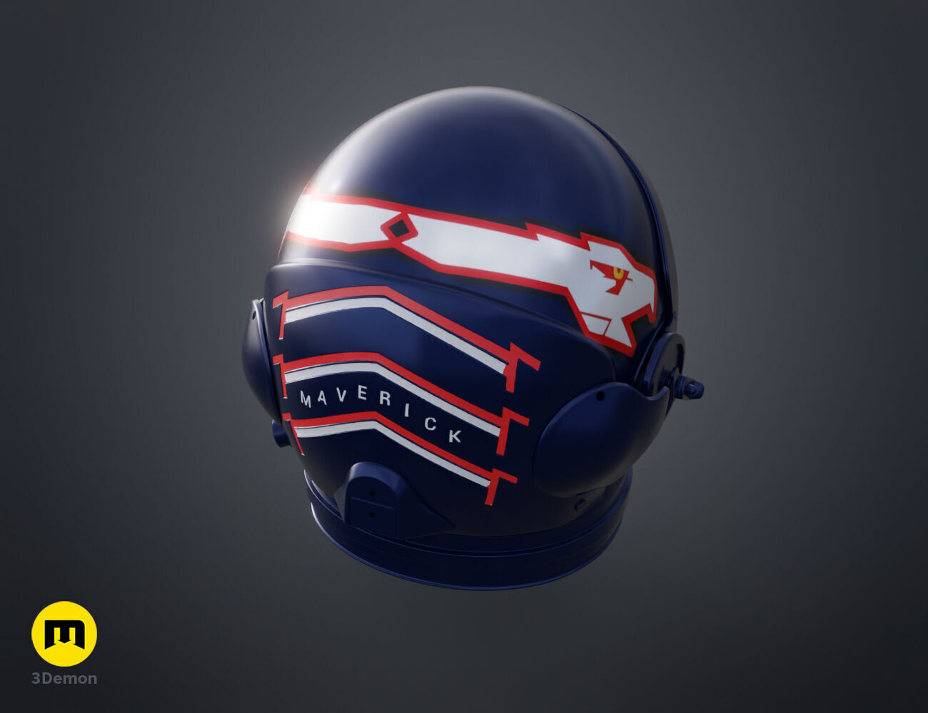 Top Gun Helmet - Maverick 3D print model_2