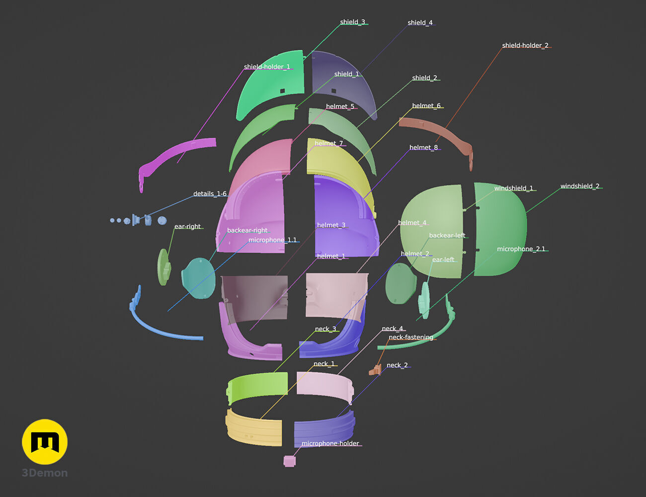 Top Gun Helmet - Maverick 3D print model_4