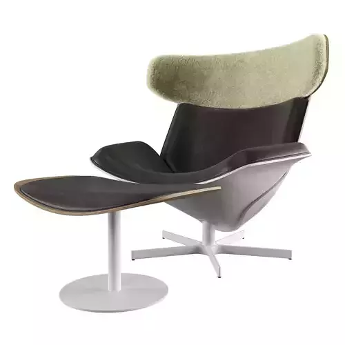 ALMORA Armchair with ottoman