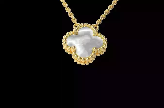  Flower mother of pearl pendant 10mm