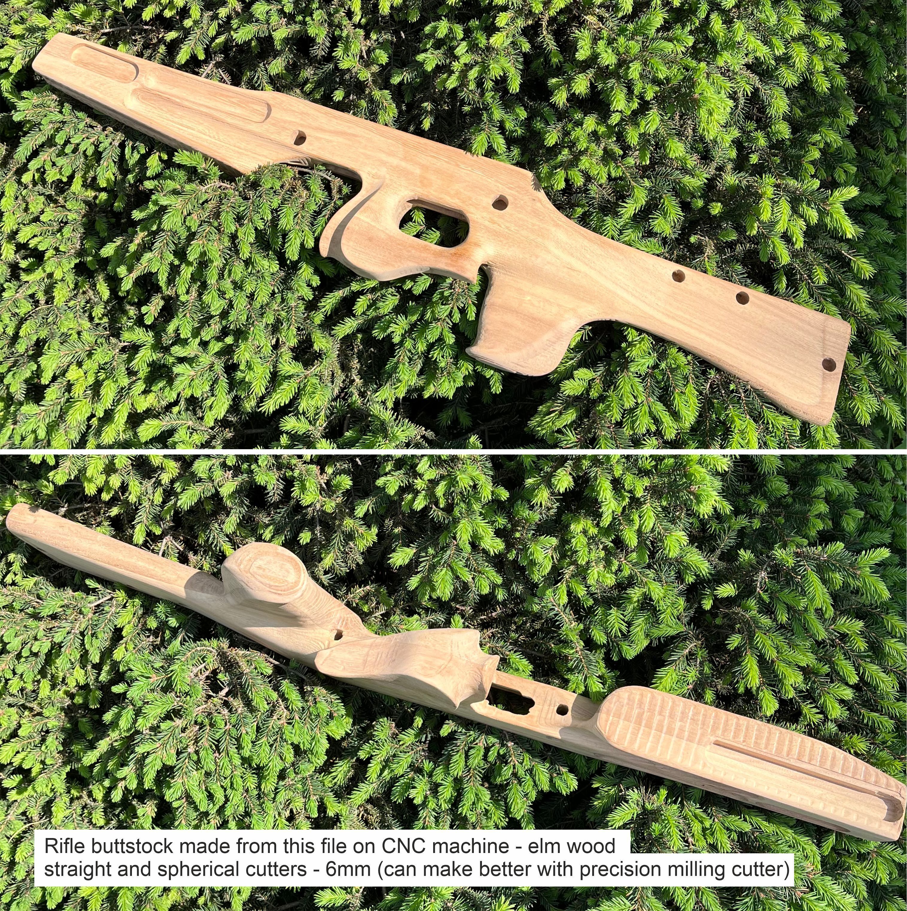 3D Scan of the Biathlon Rifle Buttstock 3D Model for CNC 3D model_5