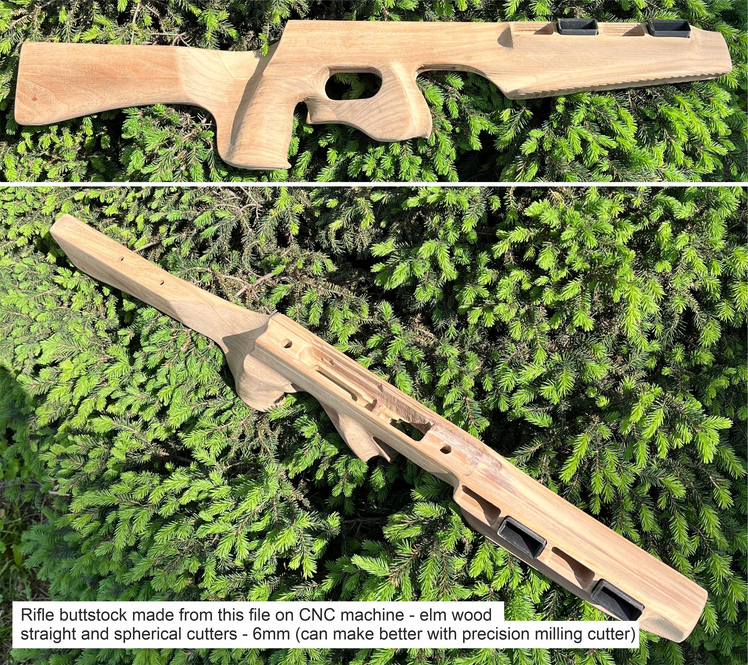 3D Scan of the Biathlon Rifle Buttstock 3D Model for CNC 3D model_4