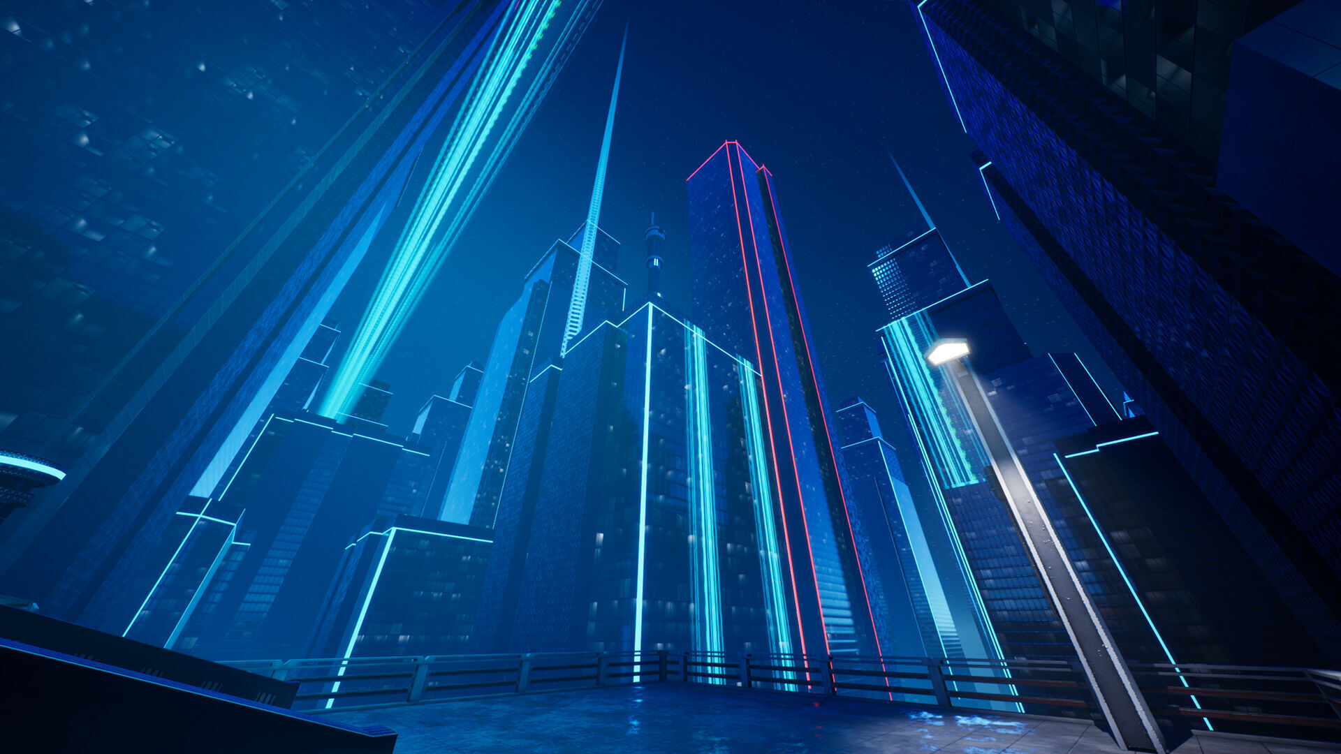 Electric City - Unreal Engine - Low-poly 3D model_2