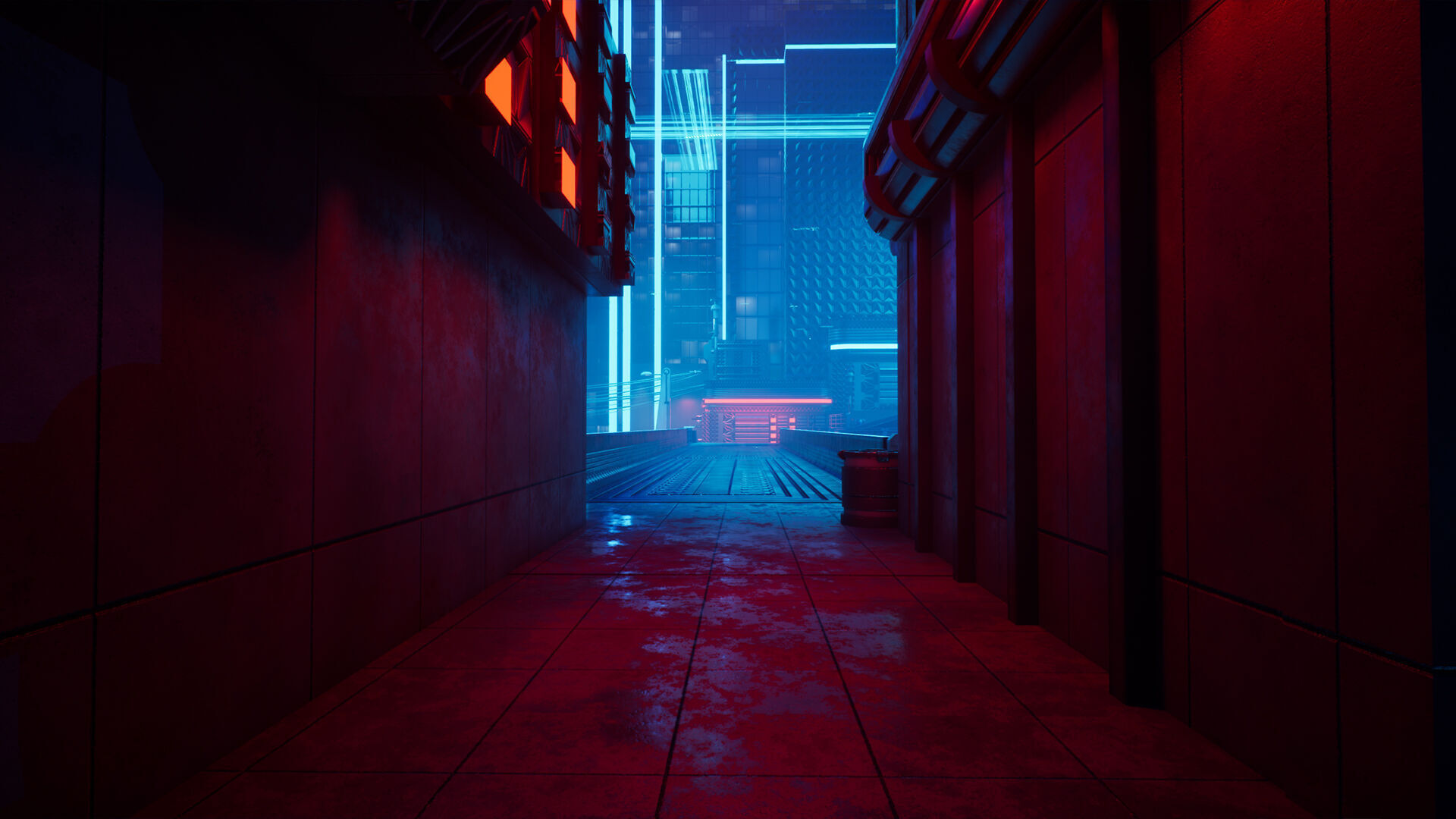 Electric City - Unreal Engine - Low-poly 3D model_20