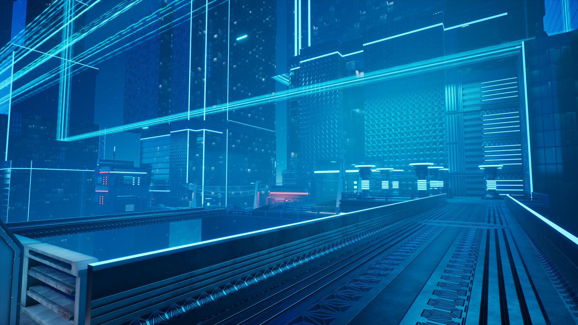 Electric City - Unreal Engine - Low-poly 3D model_14