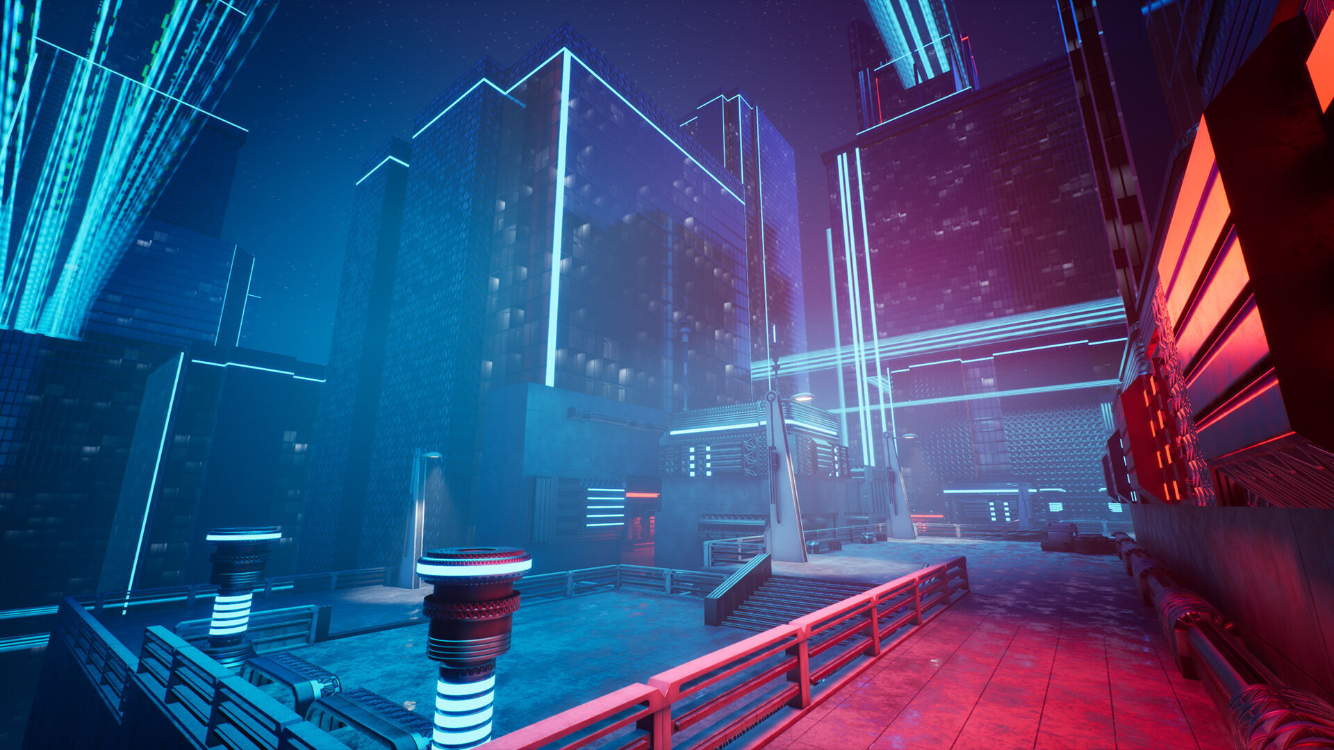 Electric City - Unreal Engine - Low-poly 3D model_13