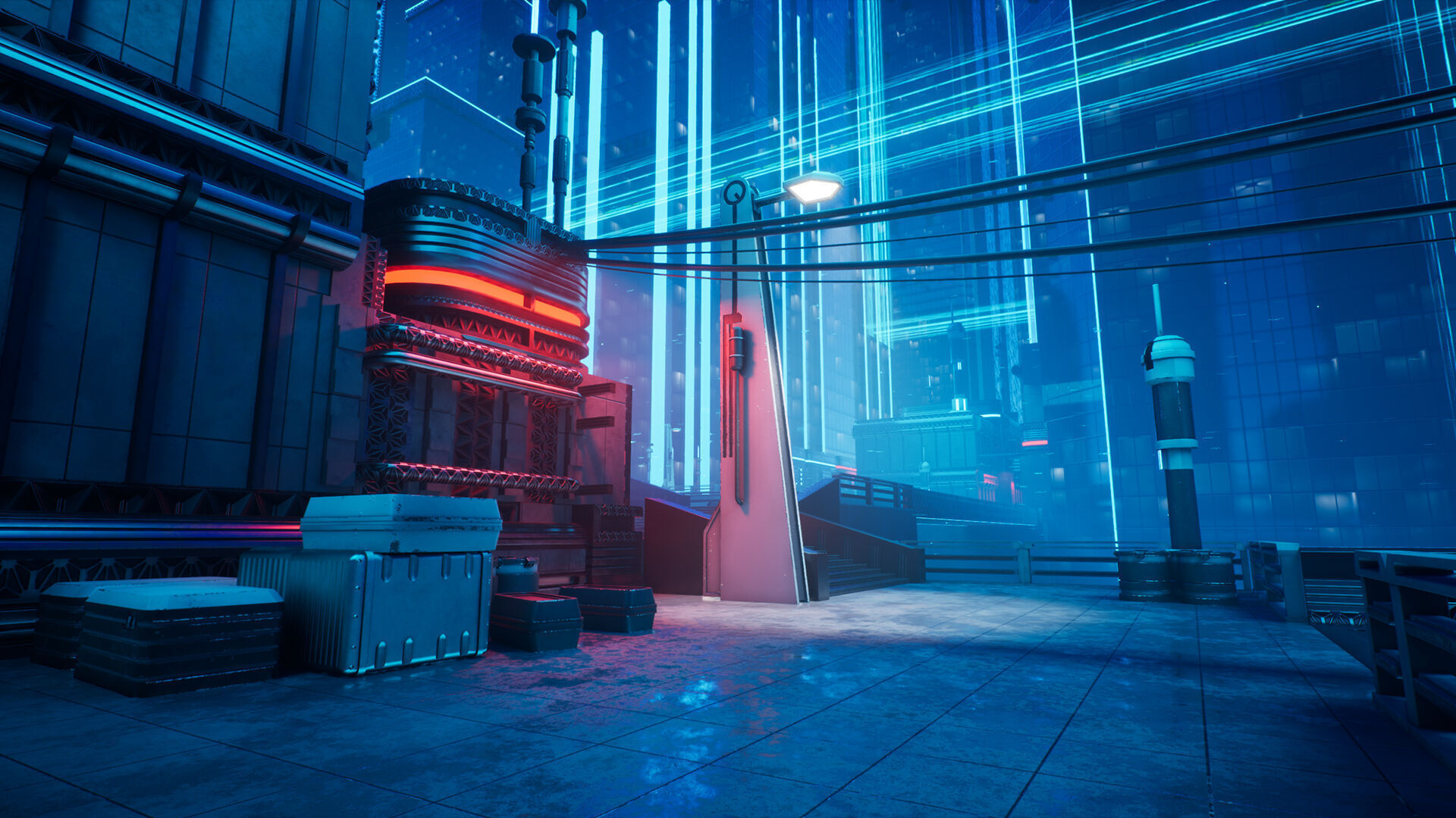 Electric City - Unreal Engine - Low-poly 3D model_6