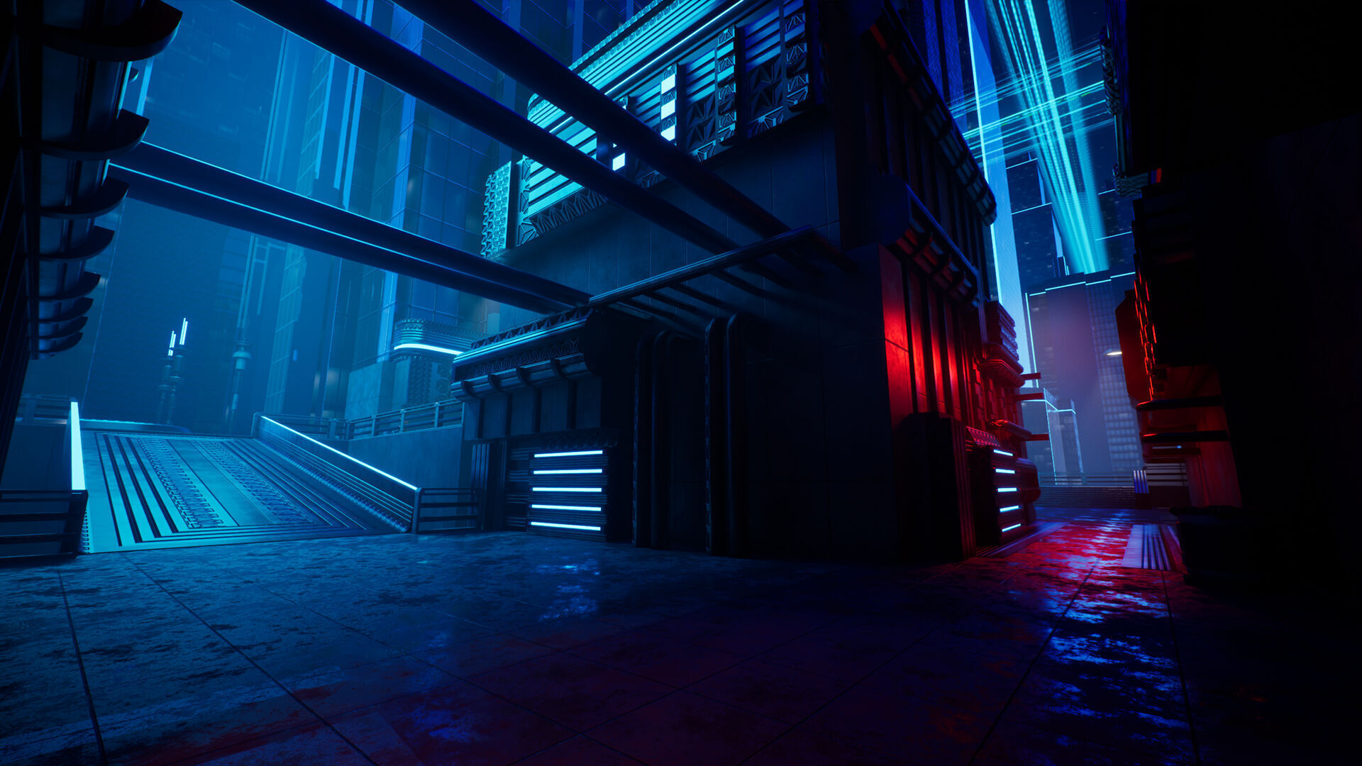 Electric City - Unreal Engine - Low-poly 3D model_19