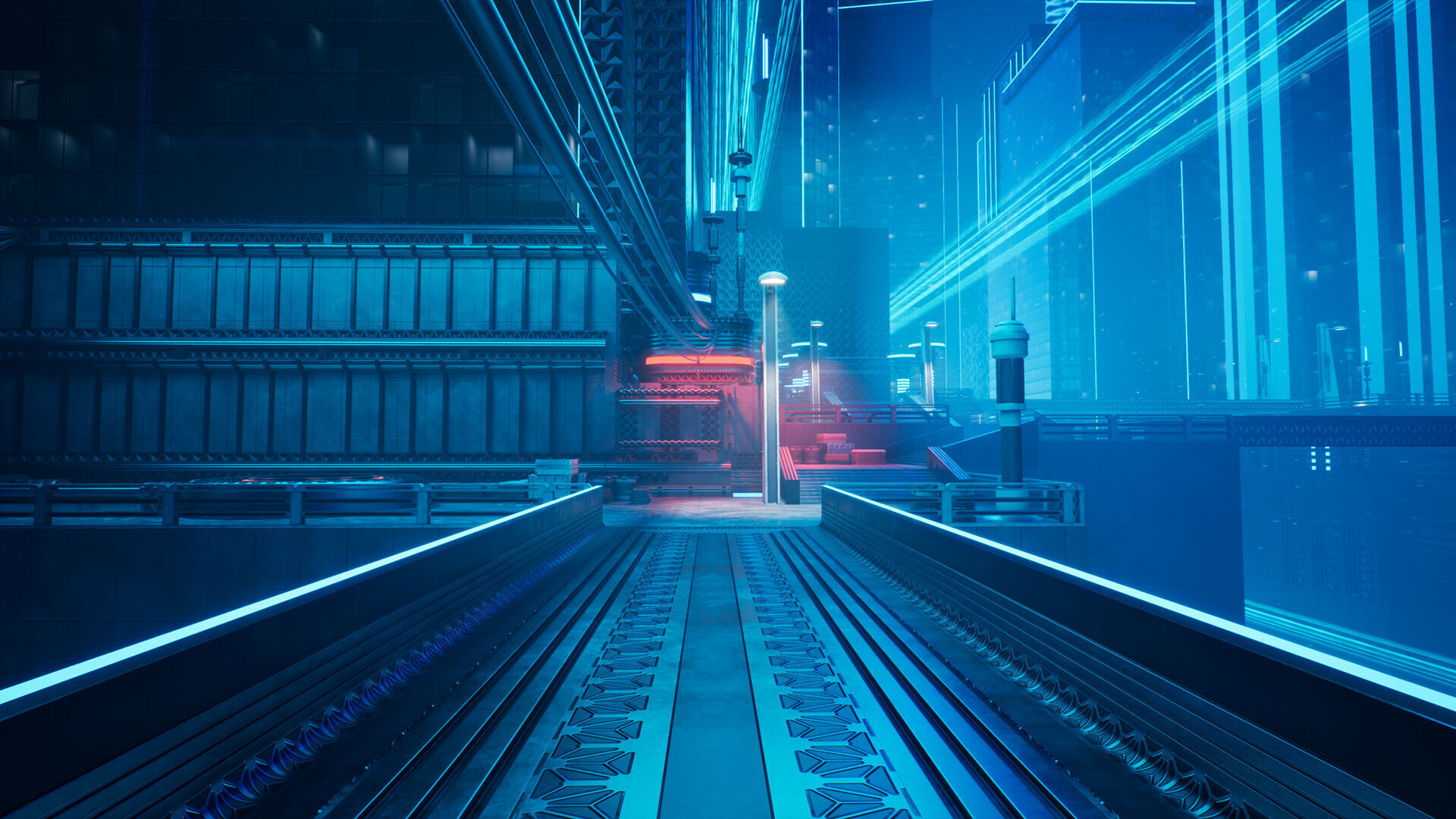 Electric City - Unreal Engine - Low-poly 3D model_8