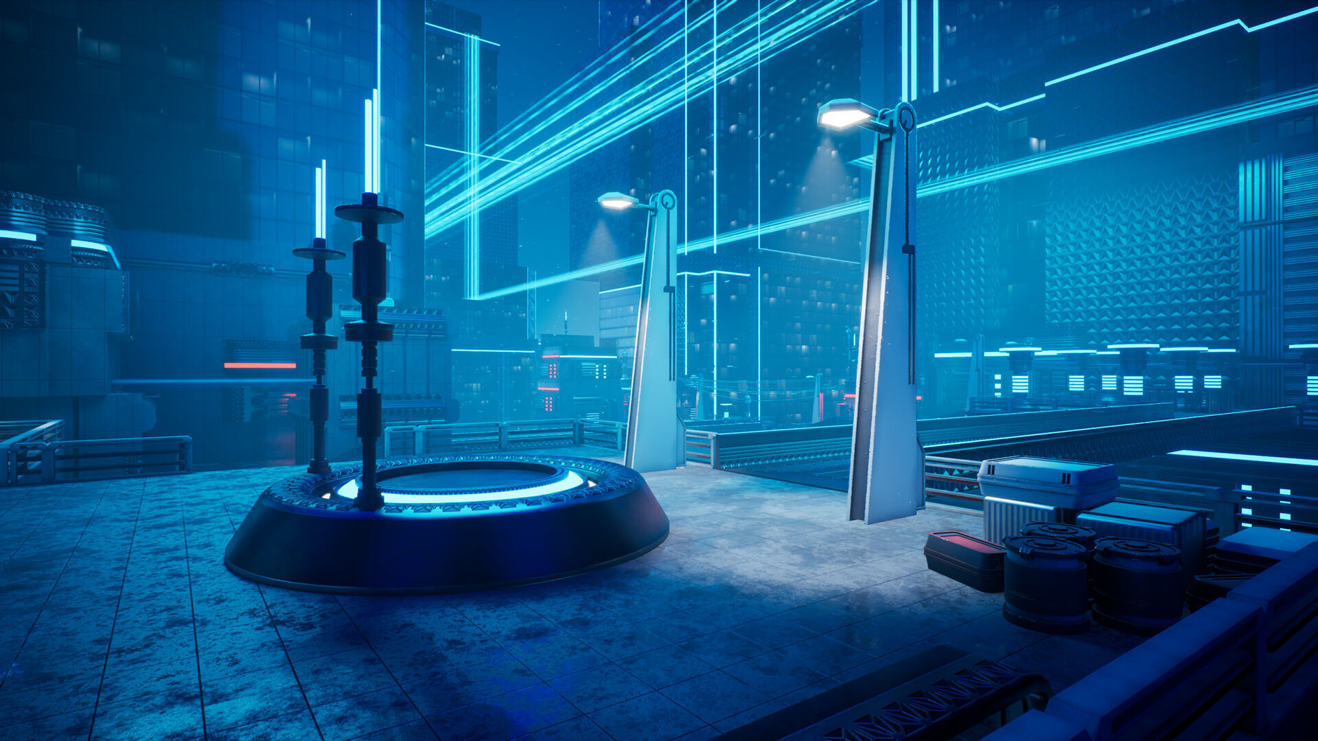 Electric City - Unreal Engine - Low-poly 3D model_15