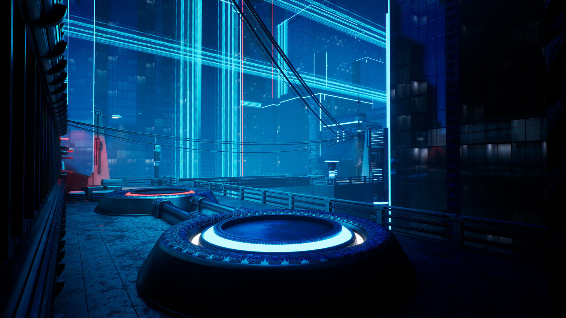 Electric City - Unreal Engine - Low-poly 3D model_7