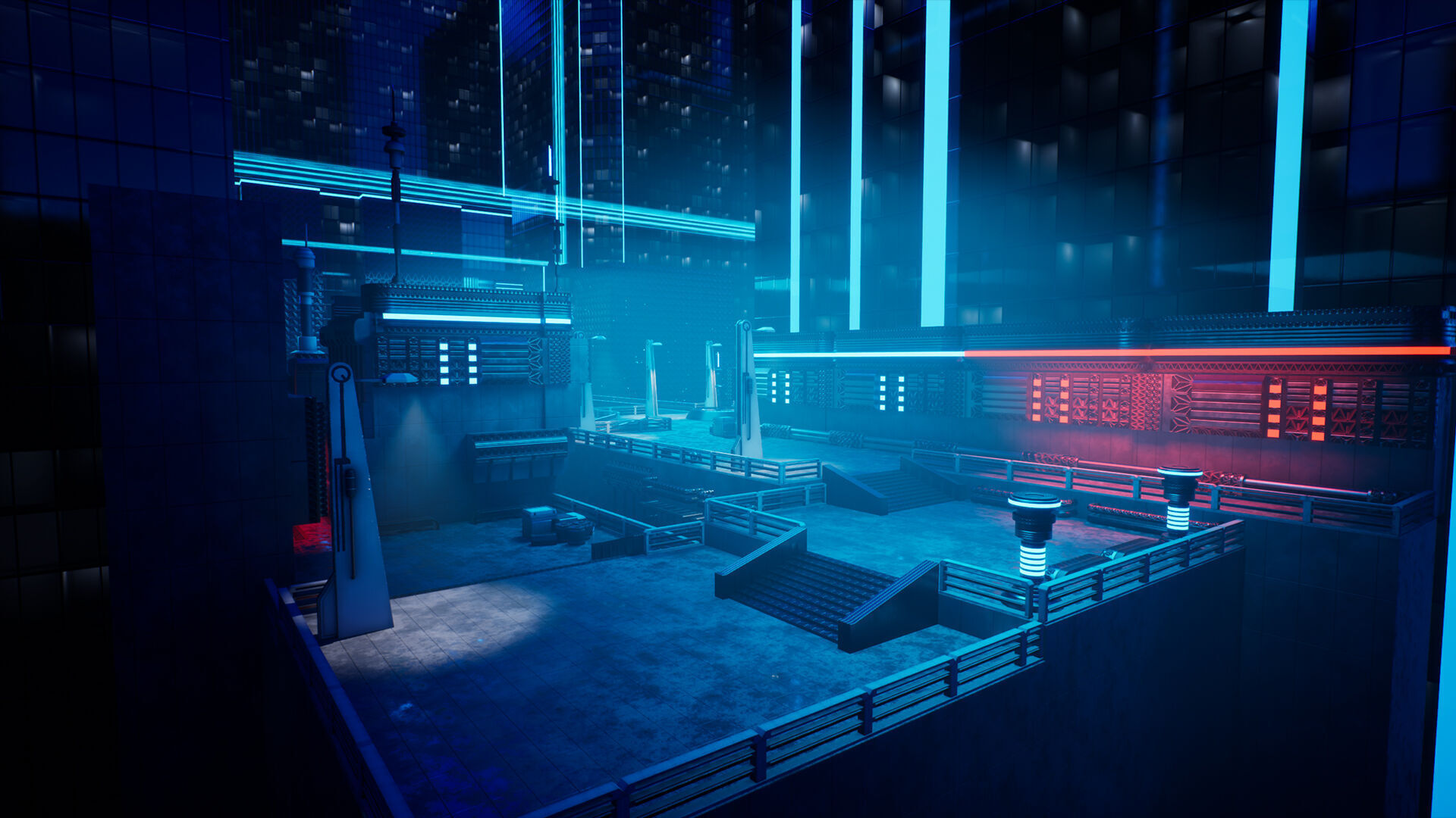 Electric City - Unreal Engine - Low-poly 3D model_16